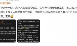 原创 
            王腾不止一次泄密，雷军挥泪斩爱将给足体面……